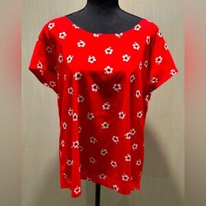 GAP Cherry Blossom print short sleeve top, size XL